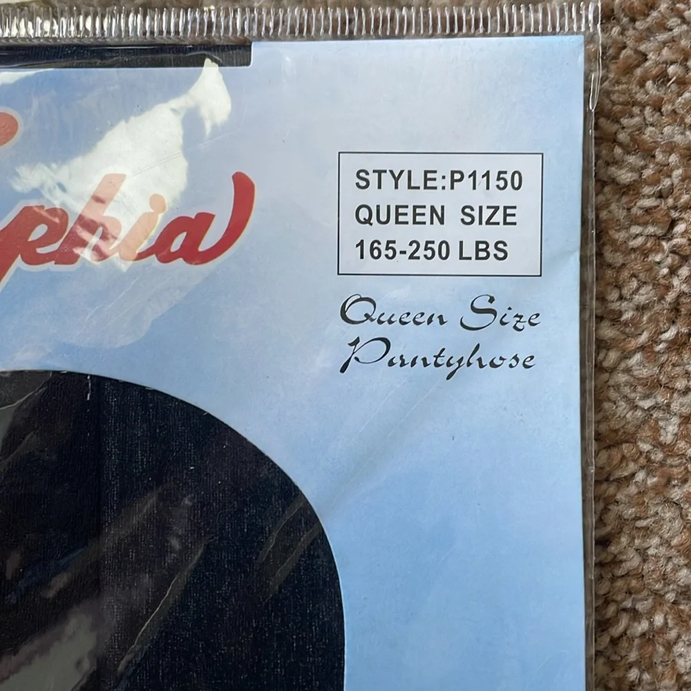 Sophia Queen size black panty hose